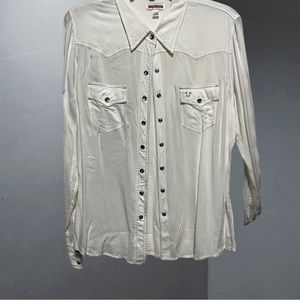 True Religion White Shirt - Large